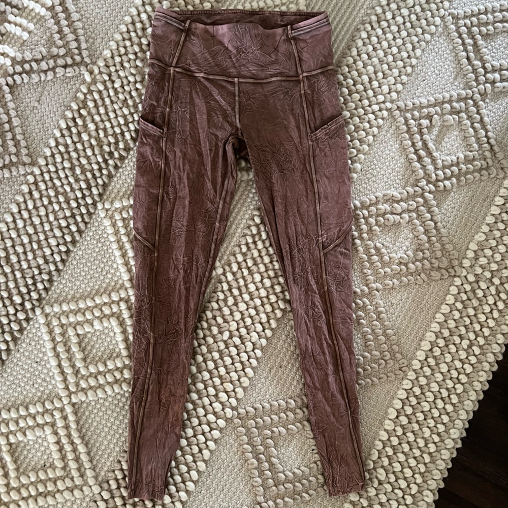 Lululemon brown ice dye leggings